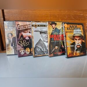 Western Movie DVD Collection Including John Wayne And Sam Elliott